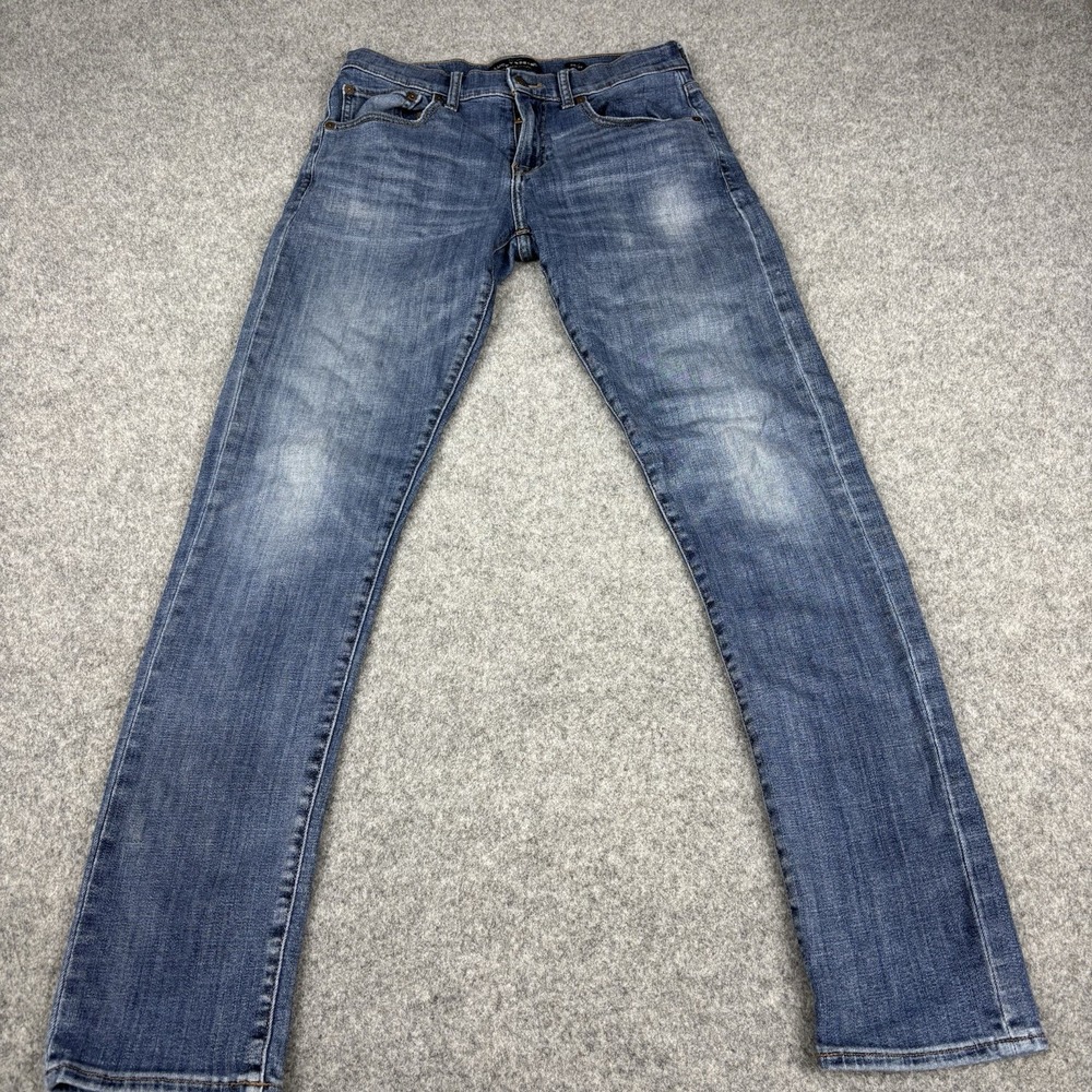 Lucky Brand 110 Skinny Jeans Mens 30x32 Medium Wash Stretchโ Blue Denim Casual